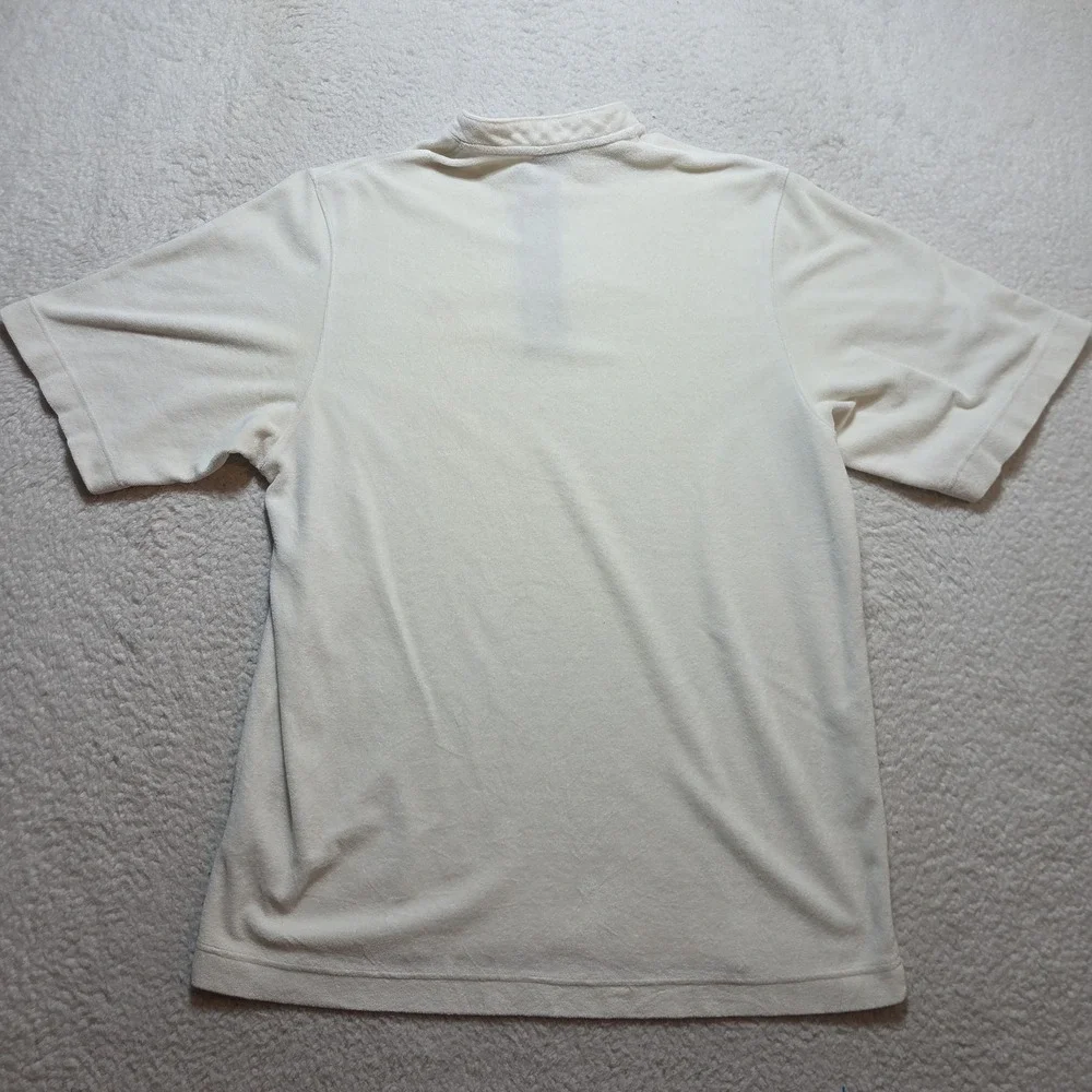 Y2K Jordan Velour Quarter Zip Shirt Men's Medium White Jumpman 23 Microfiber